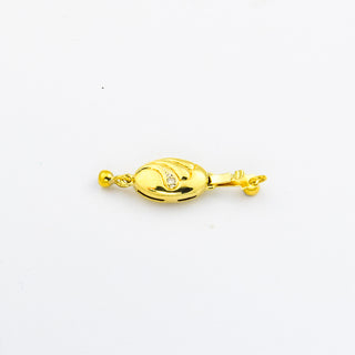 Schließe aus 585 Gelb- und Weißgold mit Diamant, nachhaltiger second hand Schmuck perfekt aufgearbeitet