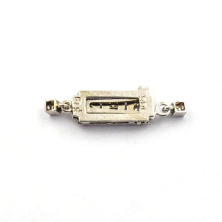 Schließe aus 585 Weißgold mit Diamant, nachhaltiger second hand Schmuck perfekt aufgearbeitet