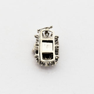 Schließe aus 585 Weißgold mit Saphir, nachhaltiger second hand Schmuck perfekt aufgearbeitet