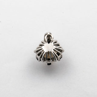 Schmuckset aus 585 Weißgold mit Perle und Saphir, nachhaltiger second hand Schmuck perfekt aufgearbeitet