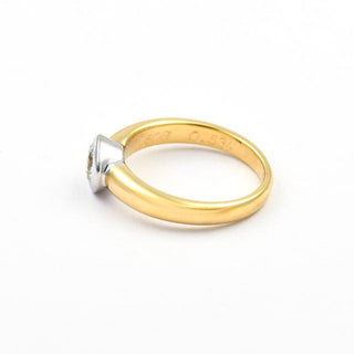 Christ Brillantring aus 585 Gelb- und Weißgold, nachhaltiger second hand Schmuck perfekt aufgearbeitet