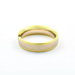 Brillantring aus 585 Gelb- und Weißgold, nachhaltiger second hand Schmuck perfekt aufgearbeitet