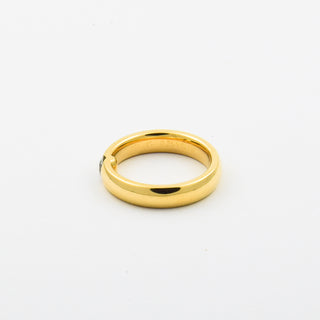 Gerstner Brillantring aus 750 Gelbgold, nachhaltiger second hand Schmuck perfekt aufgearbeitet