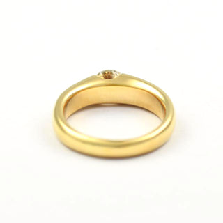 Brillantring aus 750 Gelbgold, nachhaltiger second hand Schmuck perfekt aufgearbeitet