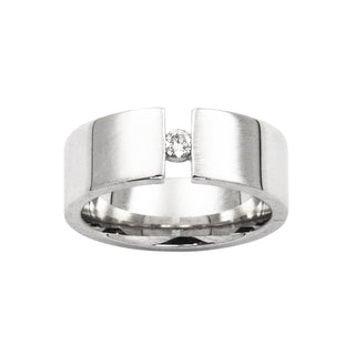 Brillantring aus 585 Weißgold, nachhaltiger second hand Schmuck perfekt aufgearbeitet