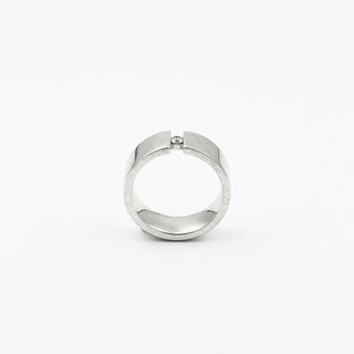 Brillantring aus 585 Weißgold, nachhaltiger second hand Schmuck perfekt aufgearbeitet