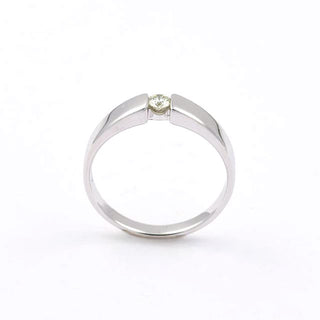 Christ Brillantring aus 585 Weißgold, nachhaltiger second hand Schmuck perfekt aufgearbeitet