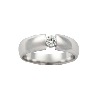 Christ Brillantring aus 585 Weißgold, nachhaltiger second hand Schmuck perfekt aufgearbeitet