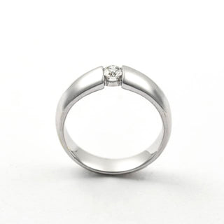 Christ Brillantring aus 585 Weißgold, nachhaltiger second hand Schmuck perfekt aufgearbeitet