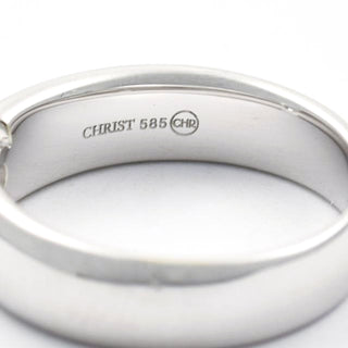 Christ Brillantring aus 585 Weißgold, nachhaltiger second hand Schmuck perfekt aufgearbeitet