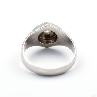 Brillantring aus 585 Weißgold, nachhaltiger second hand Schmuck perfekt aufgearbeitet