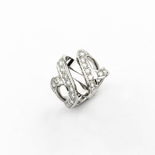 Brillantring aus 750 Weißgold, nachhaltiger second hand Schmuck perfekt aufgearbeitet