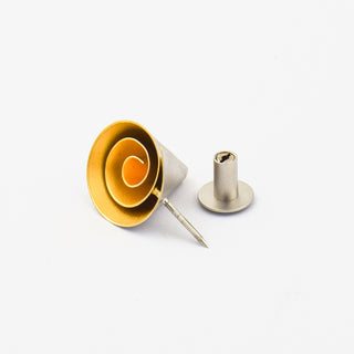 Niessing Stickpin CONO aus 1000 Gelbgold/Platin, nachhaltiger second hand Schmuck perfekt aufgearbeitet