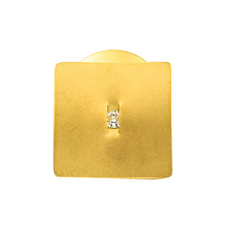 Niessing Stickpin Segel aus 750 Gelbgold mit Brillant, nachhaltiger second hand Schmuck perfekt aufgearbeitet
