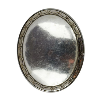 Tablett Schleifen aus 800 Silber, nachhaltiger second hand Schmuck perfekt aufgearbeitet