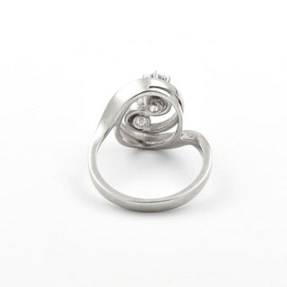 Brillantring aus 585 Weißgold, nachhaltiger second hand Schmuck perfekt aufgearbeitet