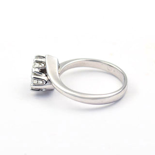 Brillantring aus 585 Weißgold, nachhaltiger second hand Schmuck perfekt aufgearbeitet