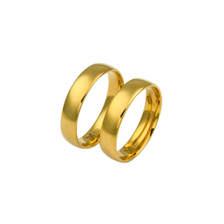 Meister Trauringe aus 750 Gelbgold, nachhaltiger second hand Schmuck perfekt aufgearbeitet