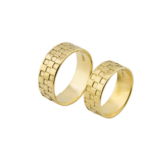 Trauringe aus 585 Gelbgold, nachhaltiger second hand Schmuck perfekt aufgearbeitet