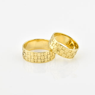 Trauringe aus 585 Gelbgold, nachhaltiger second hand Schmuck perfekt aufgearbeitet