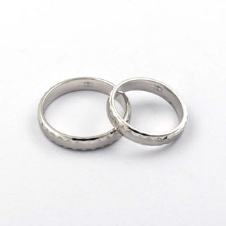 Niessing Trauringe aus 585 Weißgold, nachhaltiger second hand Schmuck perfekt aufgearbeitet