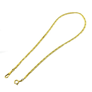 Uhrkette aus 585 Gelbgold, nachhaltiger second hand Schmuck perfekt aufgearbeitet