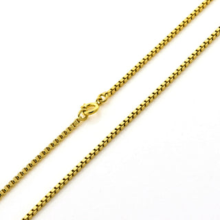 Veneziakette aus 750 Gelbgold, nachhaltiger second hand Schmuck perfekt aufgearbeitet