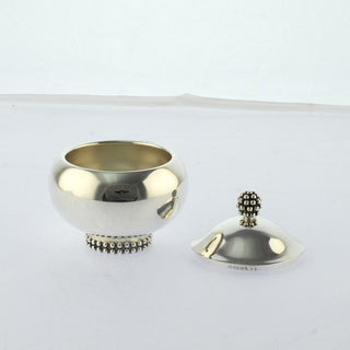 Zuckerdose Trauben aus 925 Silber, nachhaltiger second hand Schmuck perfekt aufgearbeitet