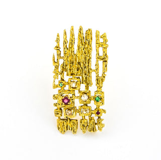A. Frühauf Schmuckset aus 750 Gelbgold, nachhaltiger second hand Schmuck perfekt aufgearbeitet