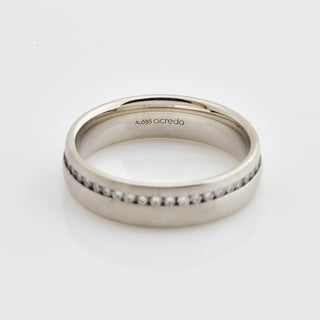 Acredo Diamantring aus 585 Weissgold, nachhaltiger second hand Schmuck perfekt aufgearbeitet