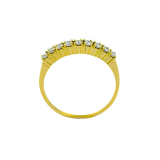 Brillantring aus 585 Gelbgold, nachhaltiger second hand Schmuck perfekt aufgearbeitet