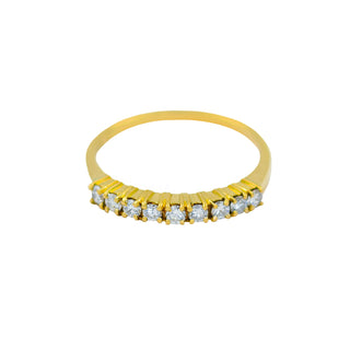 Brillantring aus 585 Gelbgold, nachhaltiger second hand Schmuck perfekt aufgearbeitet