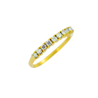 Brillantring aus 585 Gelbgold, nachhaltiger second hand Schmuck perfekt aufgearbeitet