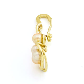 Perlenanhänger aus 585 Gelbgold, nachhaltiger second hand Schmuck perfekt aufgearbeitet