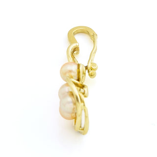 Perlenanhänger aus 585 Gelbgold, nachhaltiger second hand Schmuck perfekt aufgearbeitet