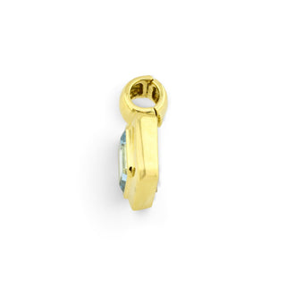 An-/Einhänger aus 585 Gelb- und Weißgold mit Topas, nachhaltiger second-hand Schmuck perfekt aufgearbeitet