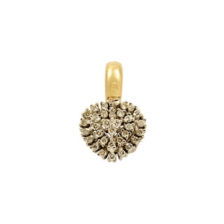 An-/Einhänger Herz aus 585 Gelb- und Weißgold mit Brillant, nachhaltiger second-hand Schmuck perfekt aufgearbeitet