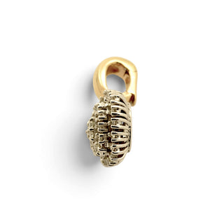An-/Einhänger Herz aus 585 Gelb- und Weißgold mit Brillant, nachhaltiger second-hand Schmuck perfekt aufgearbeitet