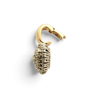 An-/Einhänger Herz aus 585 Gelb- und Weißgold mit Brillant, nachhaltiger second-hand Schmuck perfekt aufgearbeitet