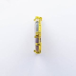 Anhänger Baum aus 585 Gelbgold mit Achat und Brillant, nachhaltiger second hand Schmuck perfekt aufgearbeitet