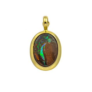 An-/Einhänger aus 585 Gelbgold mit Opal, nachhaltiger second hand Schmuck perfekt aufgearbeitet