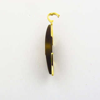 An-/Einhänger aus 585 Gelbgold mit Rauchquarz und Citrin, nachhaltiger second hand Schmuck perfekt aufgearbeitet