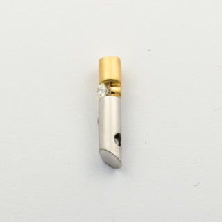 Brillantanhänger aus 585 Gelb- und Weißgold, nachhaltiger second hand Schmuck perfekt aufgearbeitet