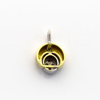 Diamantanhänger aus 585 Gelb- und Weißgold, nachhaltiger second hand Schmuck perfekt aufgearbeitet