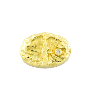 Brillantanhänger aus 585 Gelbgold, nachhaltiger second hand Schmuck perfekt aufgearbeitet