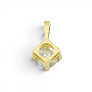 Brillantanhänger aus 585 Gelbgold, nachhaltiger second-hand Schmuck perfekt aufgearbeitet