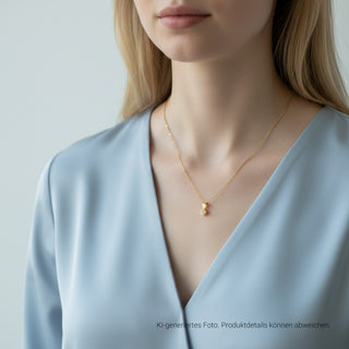 Brillantanhänger aus 750 Gelbgold, nachhaltiger second-hand Schmuck perfekt aufgearbeitet