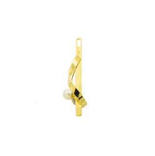 Anhänger aus 585 Gelbgold mit Perle, nachhaltiger second hand Schmuck perfekt aufgearbeitet