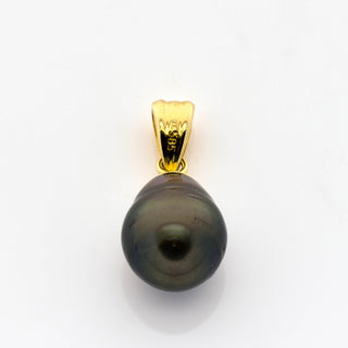 Perlenanhänger aus 585 Gelbgold, nachhaltiger second hand Schmuck perfekt aufgearbeitet