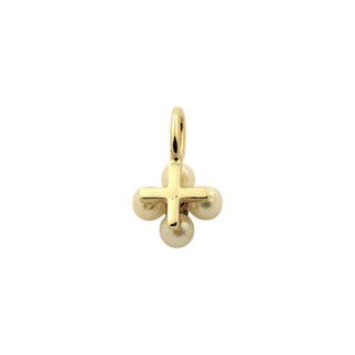 Perlenanhänger aus 585 Gelbgold mit Diamant, nachhaltiger second-hand Schmuck perfekt aufgearbeitet